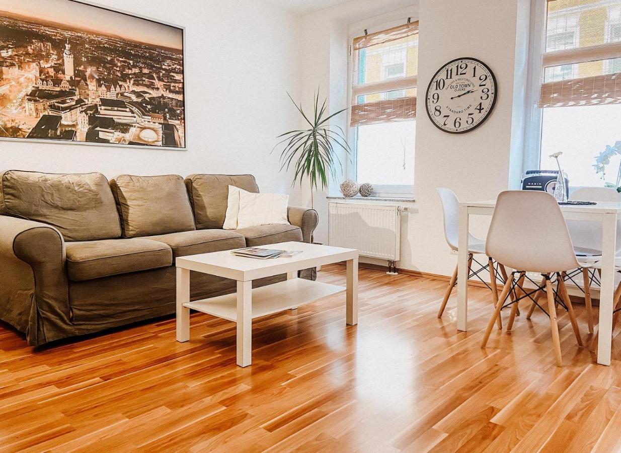 Gemütliche FeWo mit Balkon Leipzig Exterior foto